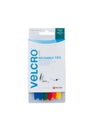 12mm x 200mm VELCRO® brand Adjustable Ties Assorted Colours